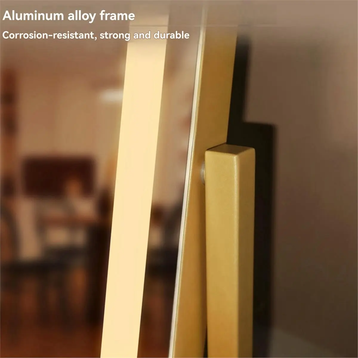 

(ABJZ) Makeup Vanity Mirror with Lights Large LED Lighted Mirror, MakeUp Mirror with Lighting for Bedroom Tabletop, Smart Touch