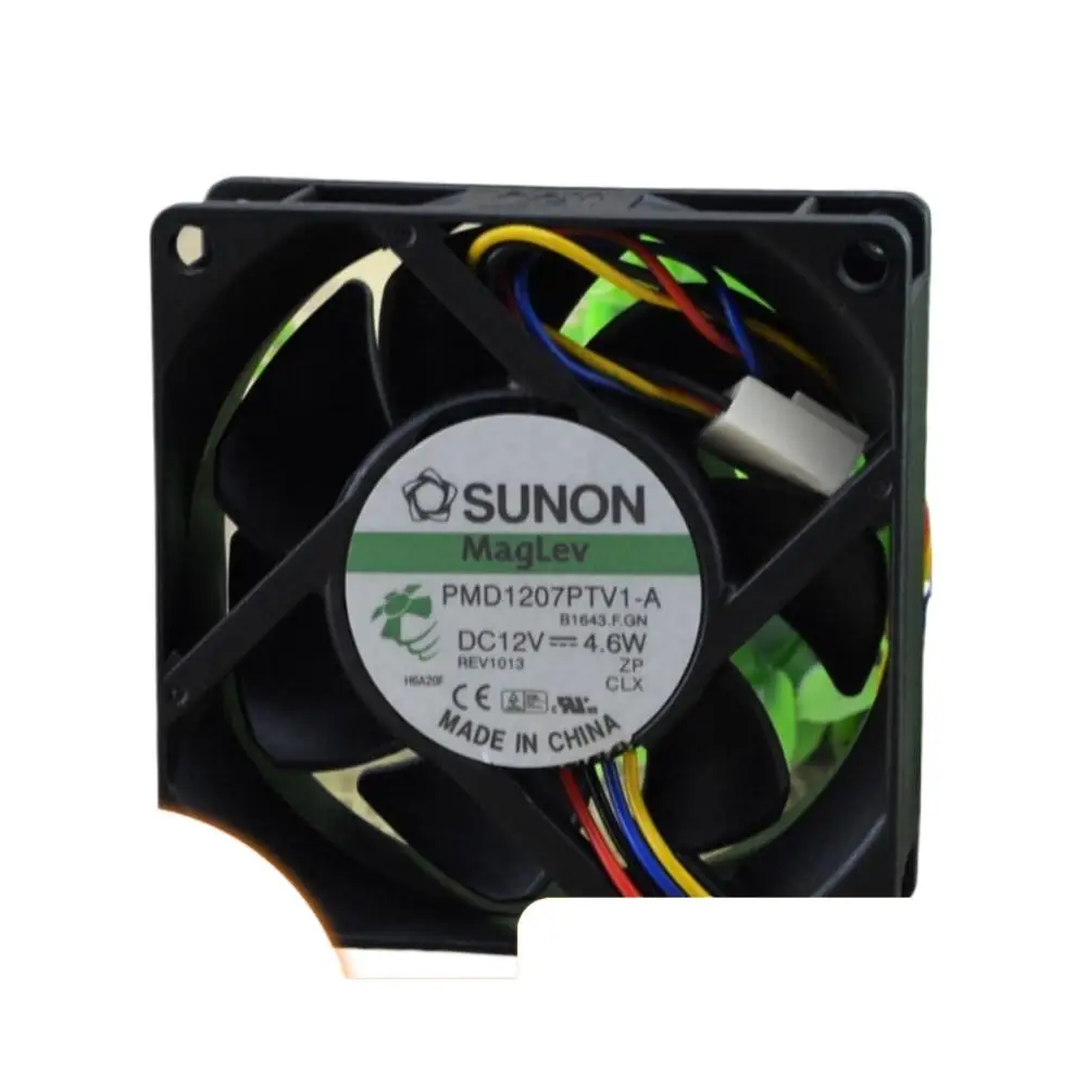 70mm 7cm Fan for SUNON 7025 4-Wire Magnetic Chassis PMD1207PTV1-A DC 12V