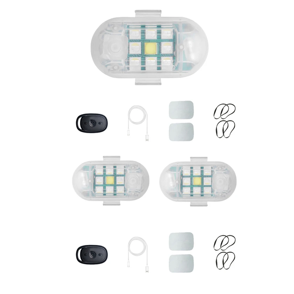 7 Colors Rechargeable Flashing Light LED Strobe Light Wireless LED Strobe Lights with Remote Control Warning Signal Light