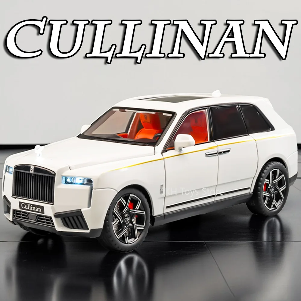 

1:24 Rolls-royce Cullinan Spectre Car Toy Models Alloy Diecast Sound Light Doors Opened Pull Back Miniature Cars for Kids Gifts
