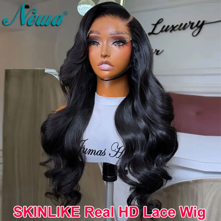 

Новый парик Newa Hair Skinlike Real HD Lace из 100% натуральных человеческих волос с отбеленными узлами, ультратонким HD-кружевом, без клея, готовый к носке