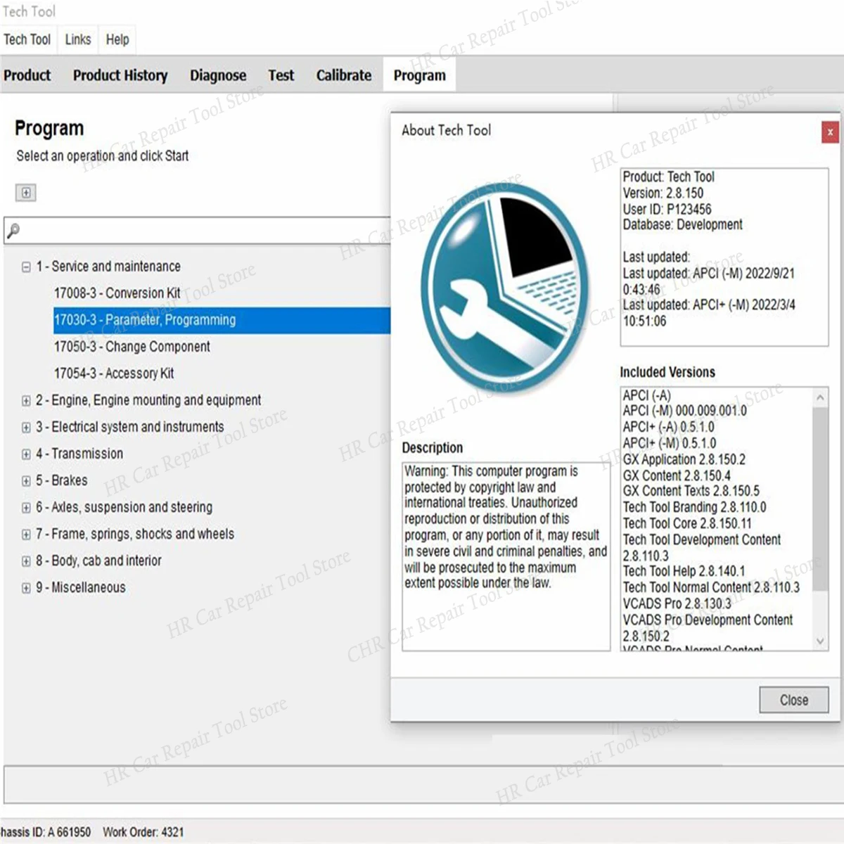 Picture 3: 2025 Premium Tech Tool 2.8.150 (PTT 2.8 / VCADS)(REAL Development) Product History with developer tool win 10