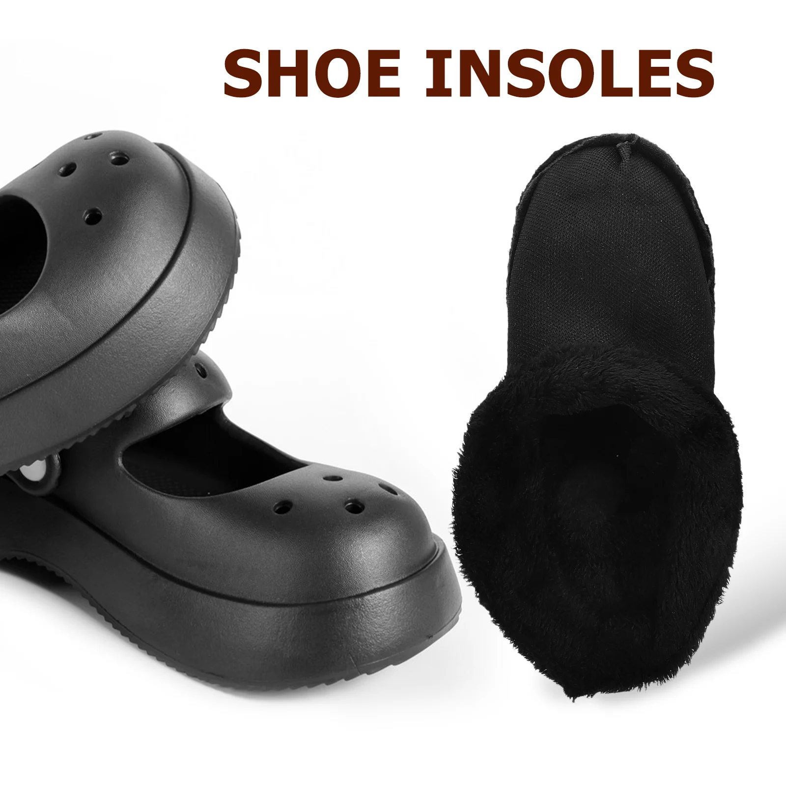 Bantalan sepatu penutup termal, sisipan sepatu bot kerja, Sol pendek, sandal penutup penghangat kaki, kaus kaki mewah musim dingin