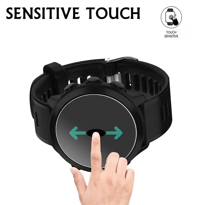 Protector de pantalla de 5 piezas para reloj inteligente, película protectora de vidrio templado para Garmin Forerunner 55 / Forerunner 45 45S