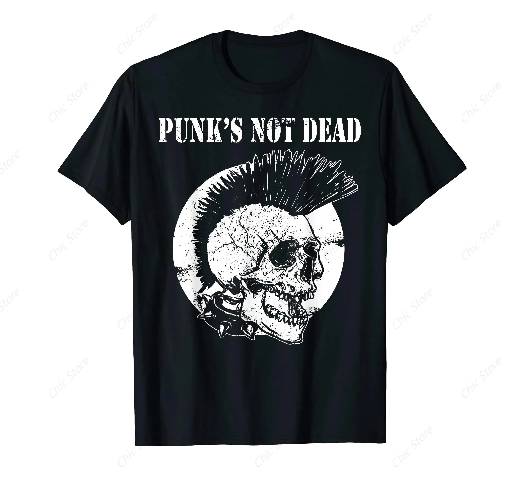 The Punk Exploited Rock Band T Shirt for Men Retro Crewneck Short Sleeve T-Shirt Personalized Cotton Graphic Tee Shirts Tops