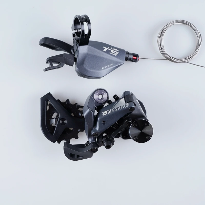 NEW! LTWOO T9 1x11 Speed Two Way Release Aluminum Shifter + Stabilize Damping Aluminum Rear Derailleur 11s