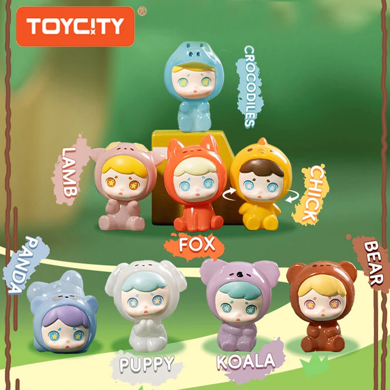 Toycity Laura "ما هو في حديقة الحيوان" سلسلة صندوق أعمى صغير دمية عمل الشكل مغناطيس الثلاجة الديكور اللعب صندوق غامض الهدايا #1