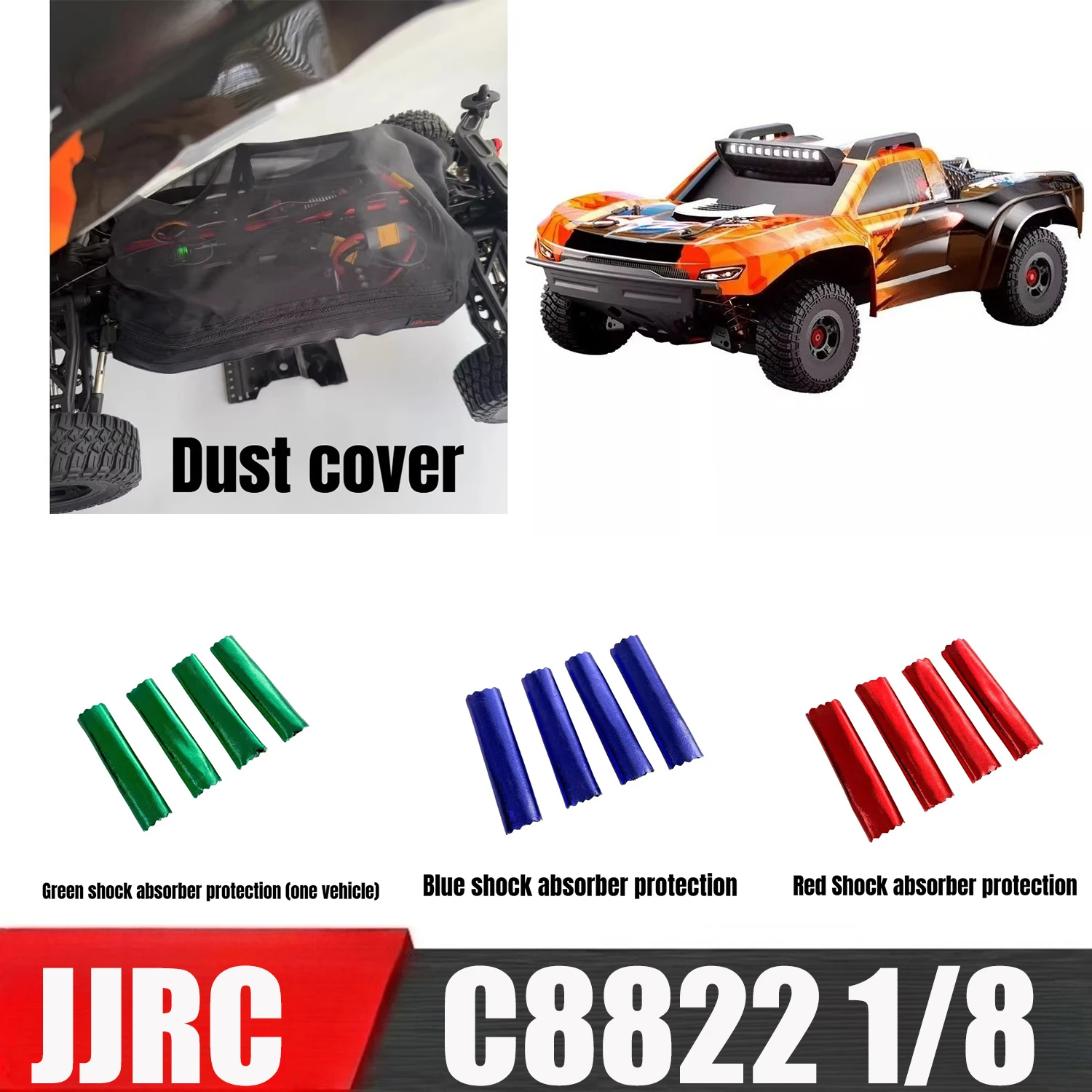 JJRC C8822 1/8 RC Remote Control Car Spare Parts Dust-proof Dust Cover Shock Absorber Protection