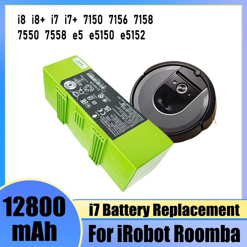 For iRobot Roomba e and i series robot vacuum cleaner batteries, compatible with i7+e5 7150 7550 i3 3150 i3+3550 i4 4150 i4