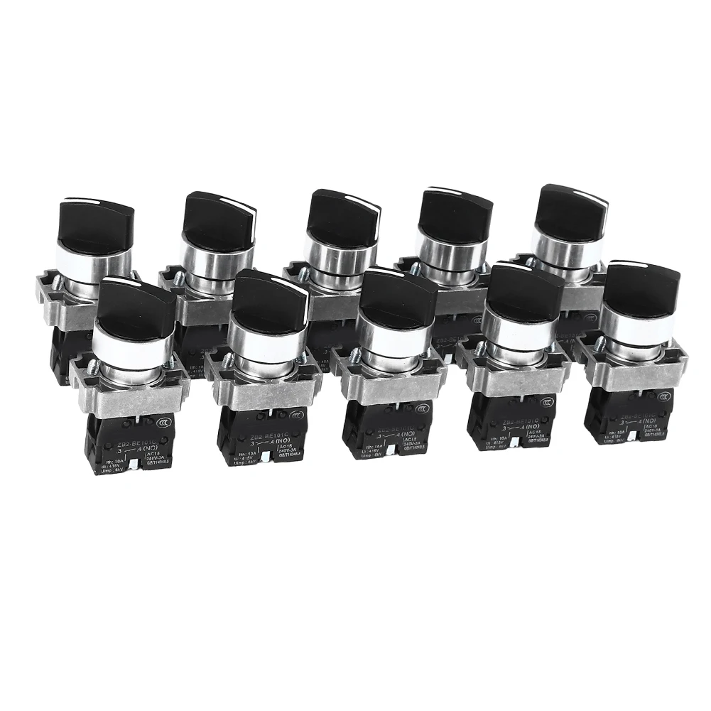 XB2 BD33 3 Position Rotary Switch 10 Pack for Equipment Requiring Manual Switching with Consistent Contact Performance