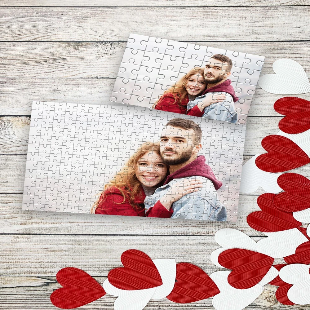 150/300/500pcs Romantic Couple Custom Photo Custom DIY Personalised Photo Puzzles For Baby Toy Love Gift
