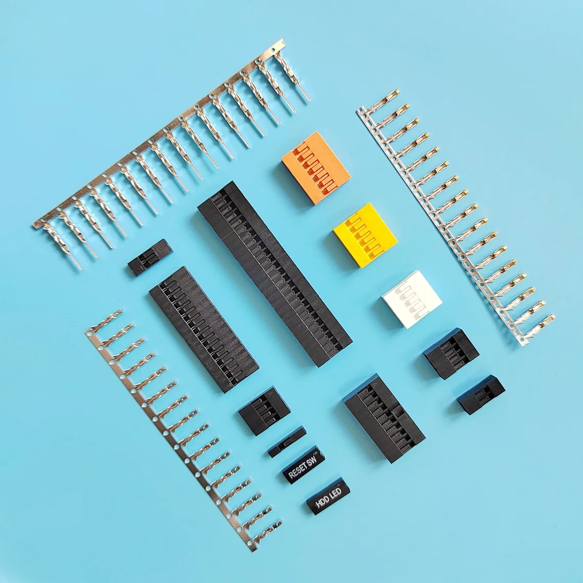 50pcs A2543 DuBan2.54 Single Row Double Row Housing 1-40Pin Terminal China Connector Harness Factory Replacement for DuBan 2.54m