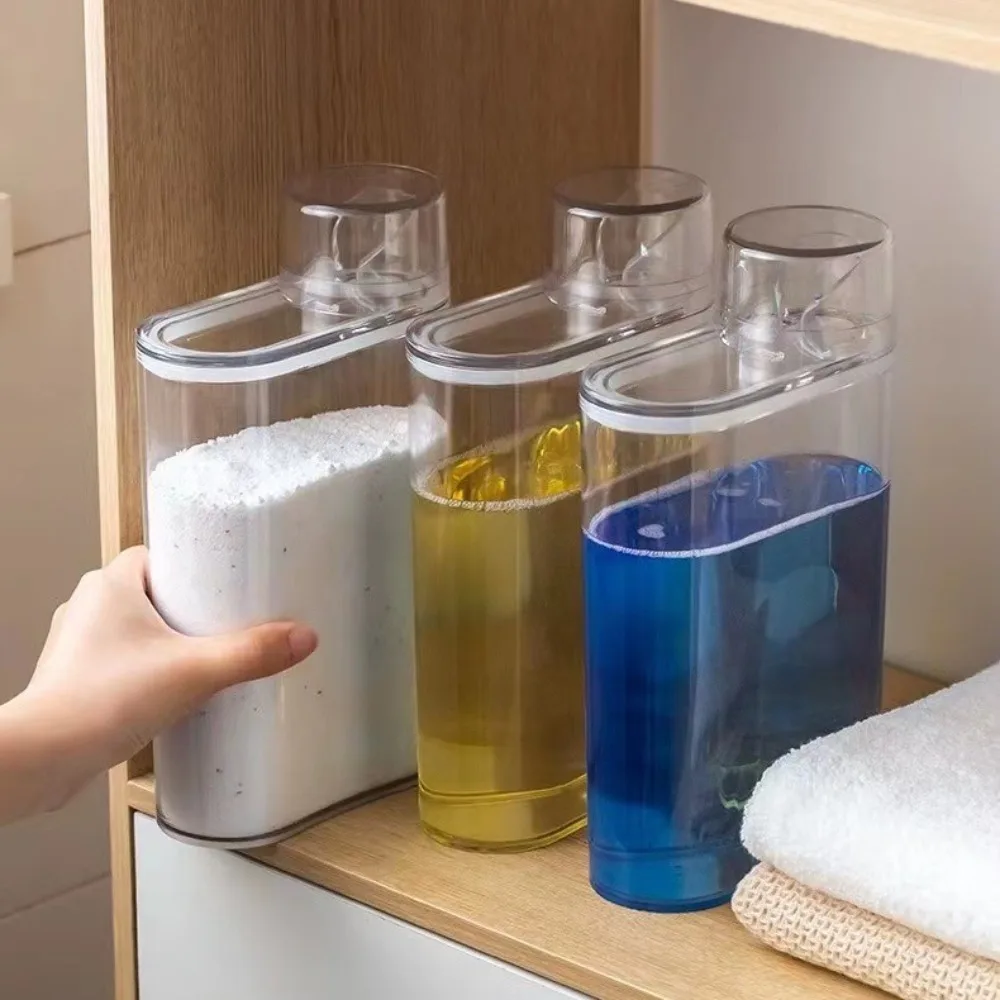 Transparent Clothes Softener Dispenser Scent Bead Container Washing Room