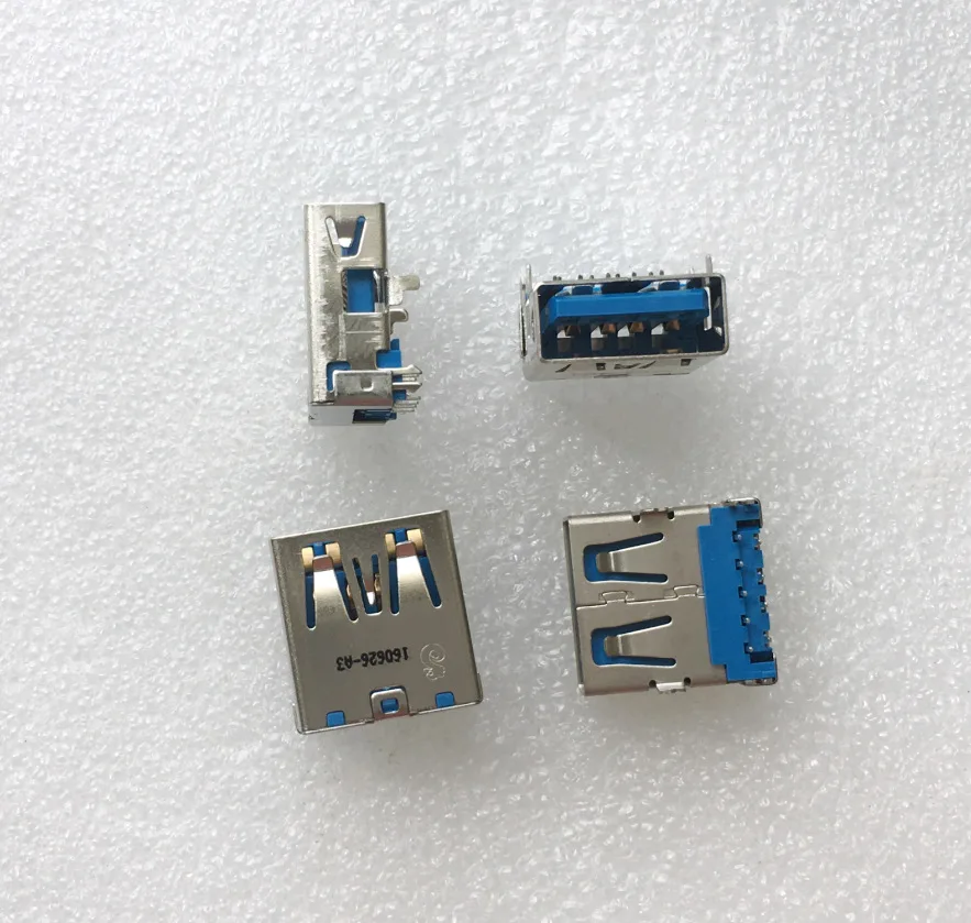 Fro USB3.0 interface, notebook, socket, female port, short body, heightened, on-board, in-line pin 9P connector