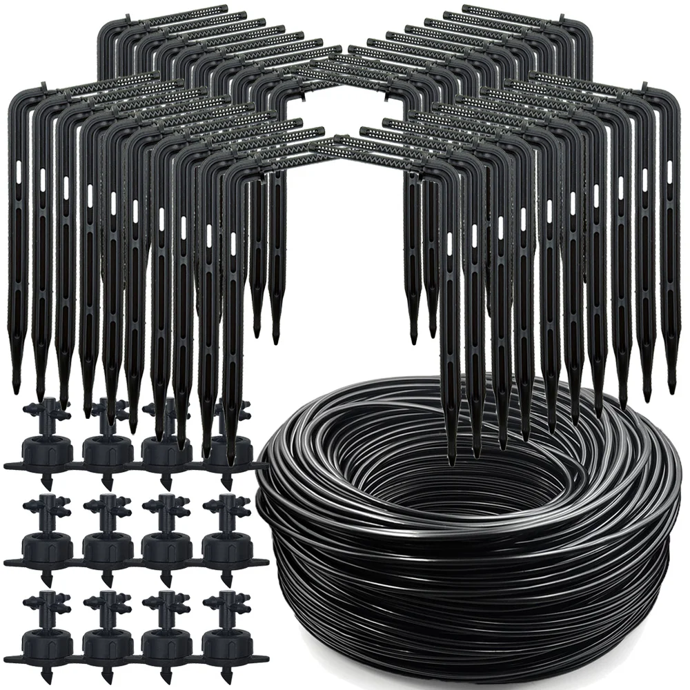 WUJIE serra irrigazione a goccia 4 vie 3/5mm Drip Arrow trasmettitore a 2 vie irrigazione sistema di irrigazione per giardino Bonsai 10/20set