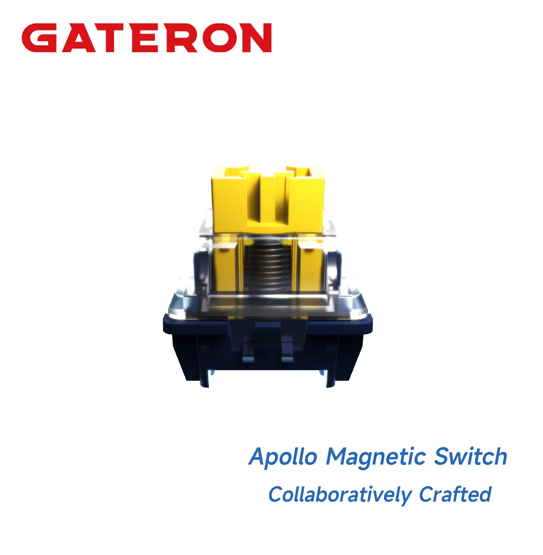 GATERON × MCHOSE Apollo Magnetic Switch HE, Linear, Freely Setting Pre-Travel, Hall Sensor for Magnetic Keyboard Gaming Office