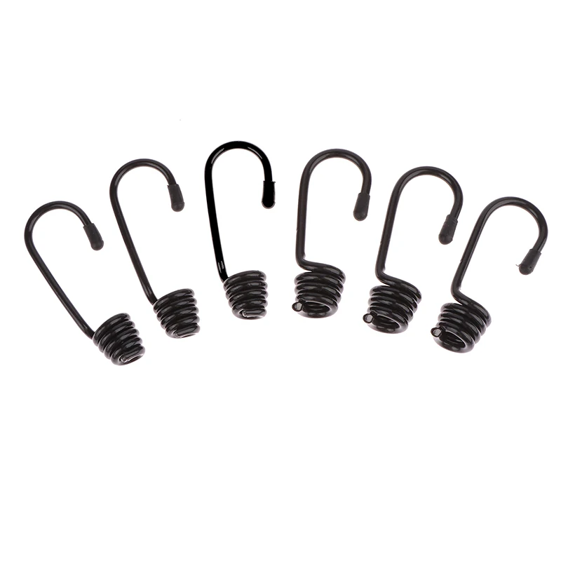 10Pcs Spiral Hooks For Tensioner Marine Shock Cord Bungee Elastic Rope Hooks Luggage Straps Tarp Tie Downs Canopy Stretch