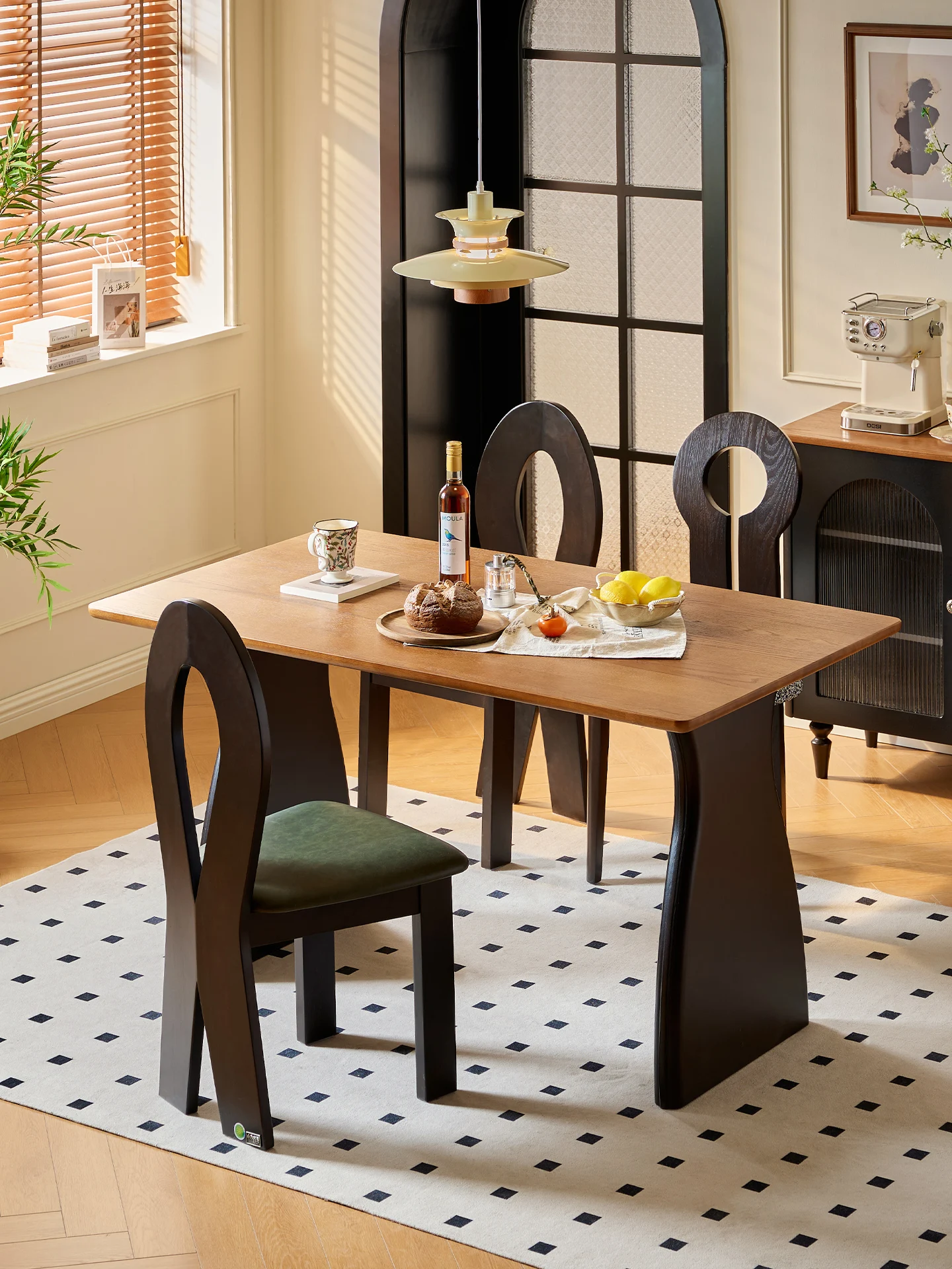 Dining table 2025 new rectangular dining table and chairs