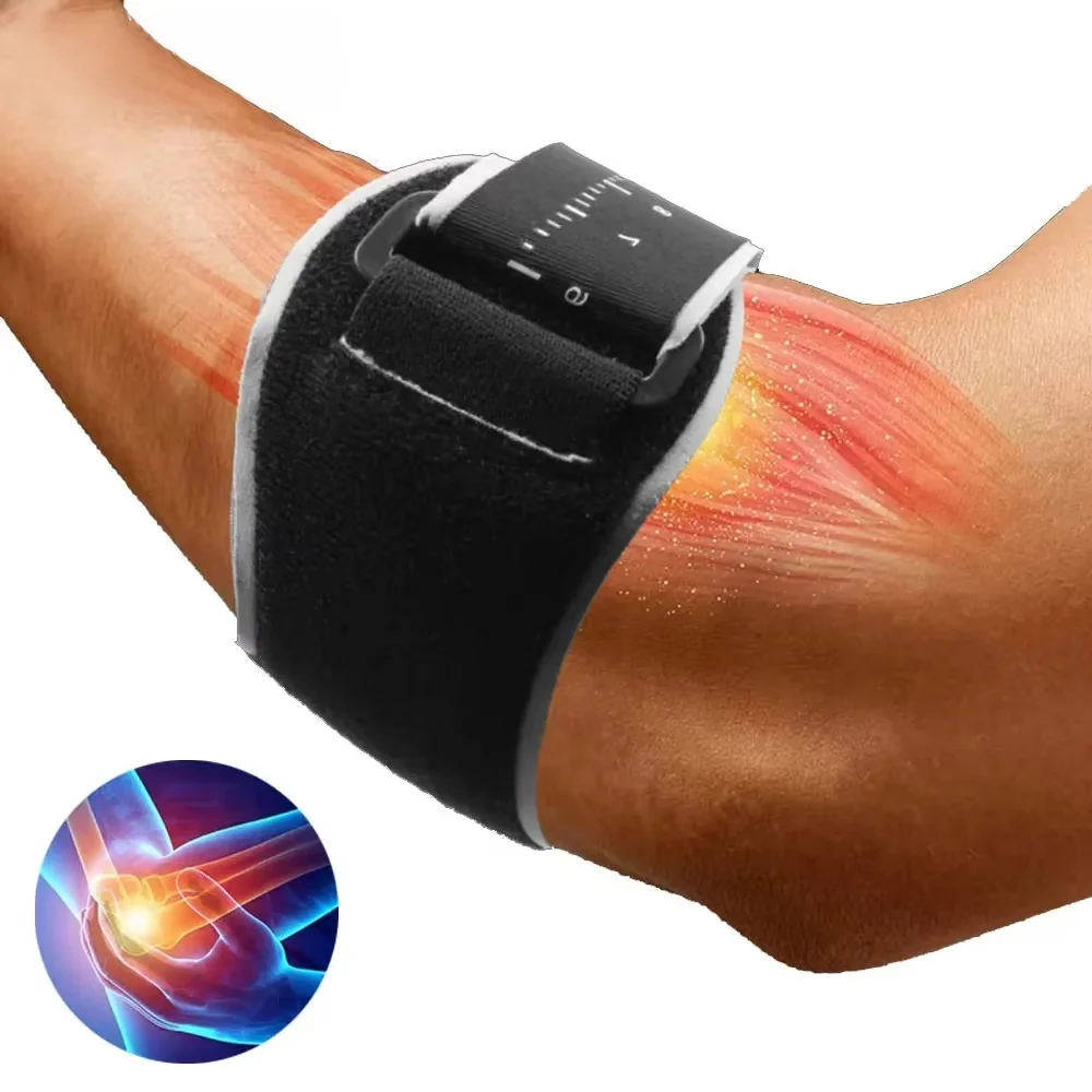 1 Pc Elbow Brace for Tendonitis and Tennis Elbow Relief with Removebale Pad, Tennis Arm Pads, Comfortable Golfers Elbow Straps