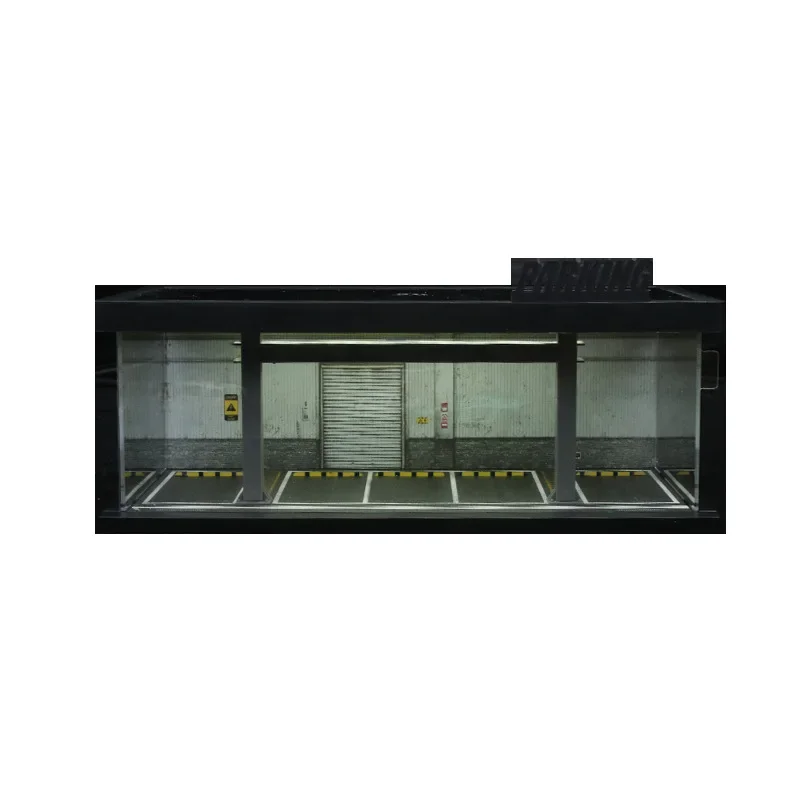 

1:64 Four-theme car parking lot lighting version assembly scene simulation model, collection