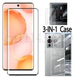 Case + Camera Tempered Glass On For ZTE nubia Z40Pro NX701J ScreenProtector Glass For ZTE nubia Z40Pro 2.5D Glass
