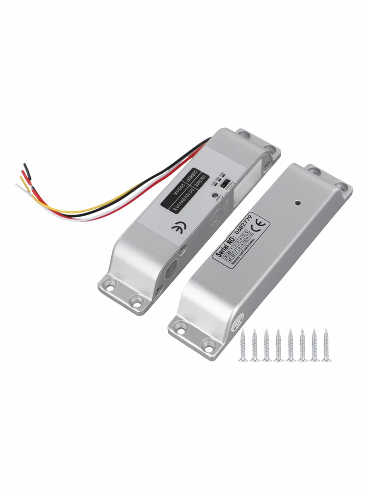 Color Silver Electric Drop Bolt Lock Fail-Safe Lock Low Operational Current Stable And Safe Standby Current Adjustable Delay