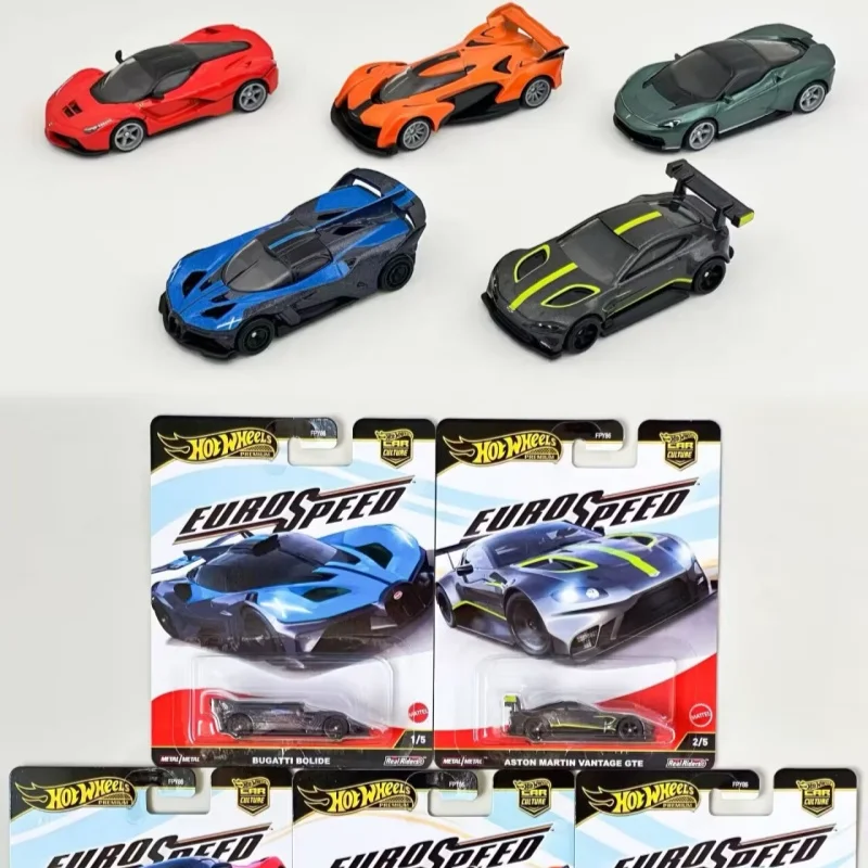 Hot Wheels 1/64 Die-Cast Alloy Car Model Set Eurospeed L Case Collectible Toy for Car Culture Fans