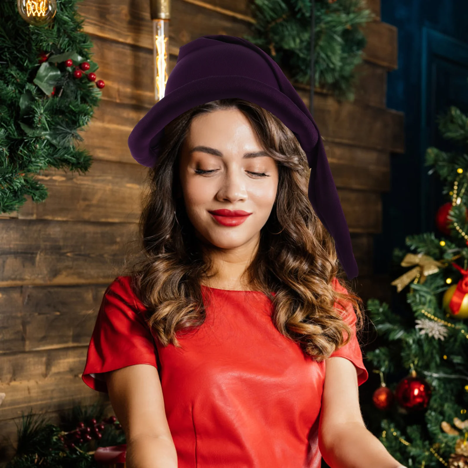 

Christmas Hat 1 Piece Dwarf Gnome Cap Festive Party Headdress Men Women Cosplay Costume Decor Accessories Novelty Gift