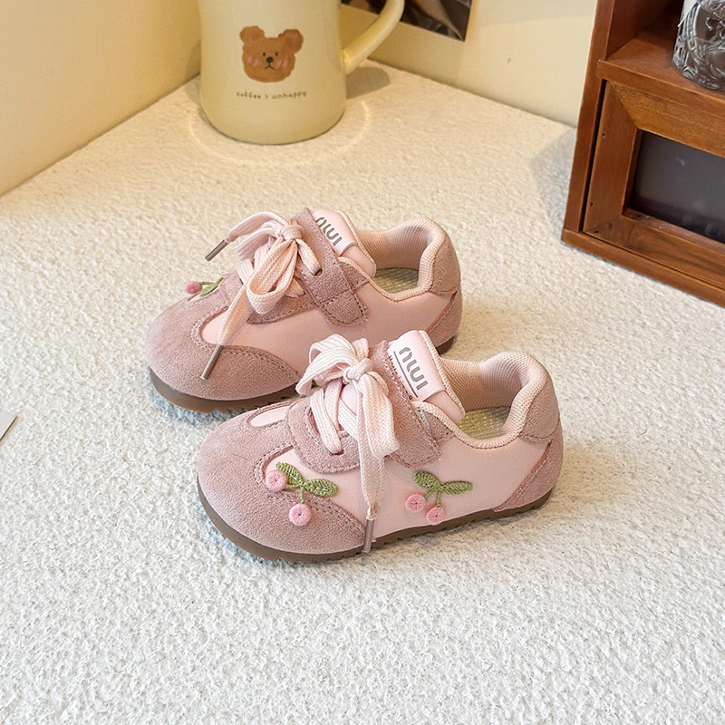 

2025 Children Casual Shoes for Girls Autumn New Fashion Korean Style Soft Bottom Anti-slippery Versatile Princess Train Shoes