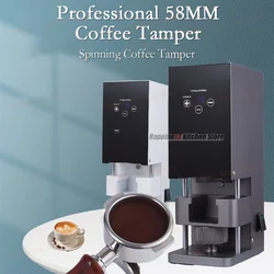 Commercial Electric Coffee Tamper 58mm Ripple Tamper Base Spinning Automatic Tamper For Espresso 110V-240V