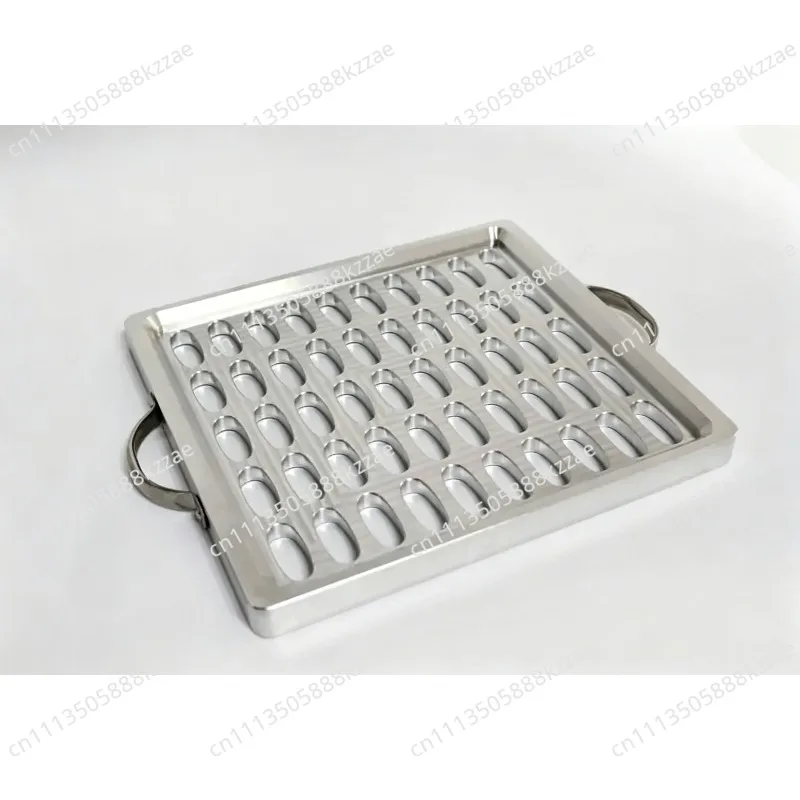 50 cavities Aluminium lip balm pour tray,  lipstick filling mould for 15g oval shape tube