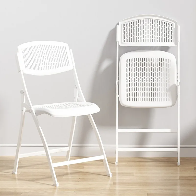 For Installation-free Collapsible Chair, Household Back Chair, Portable Storage, Simple Office Chair, Space-saving