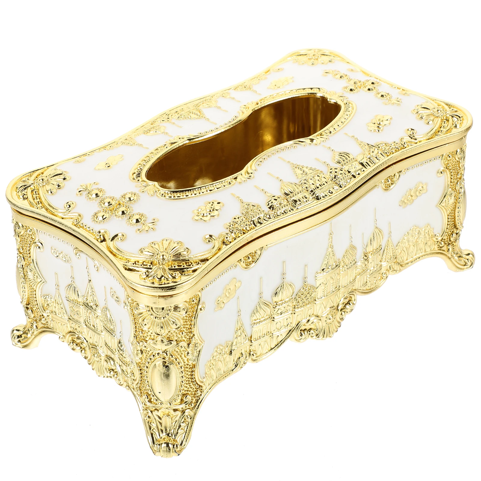 

Embossed Tissue Cover Decorative Decorative Napkin Box Napkin Holder Paper Towel Storage Vintage Home European Style