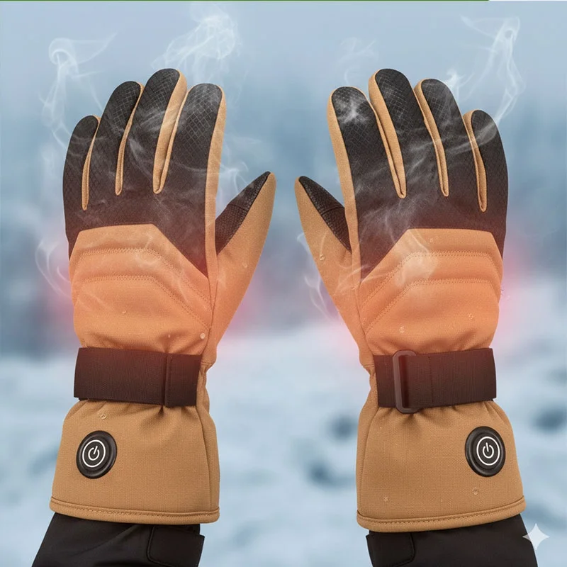 

Winter electric thermal gloves touch screen hand warmer outdoor activities heating gloves hiking fishing skiing camping
