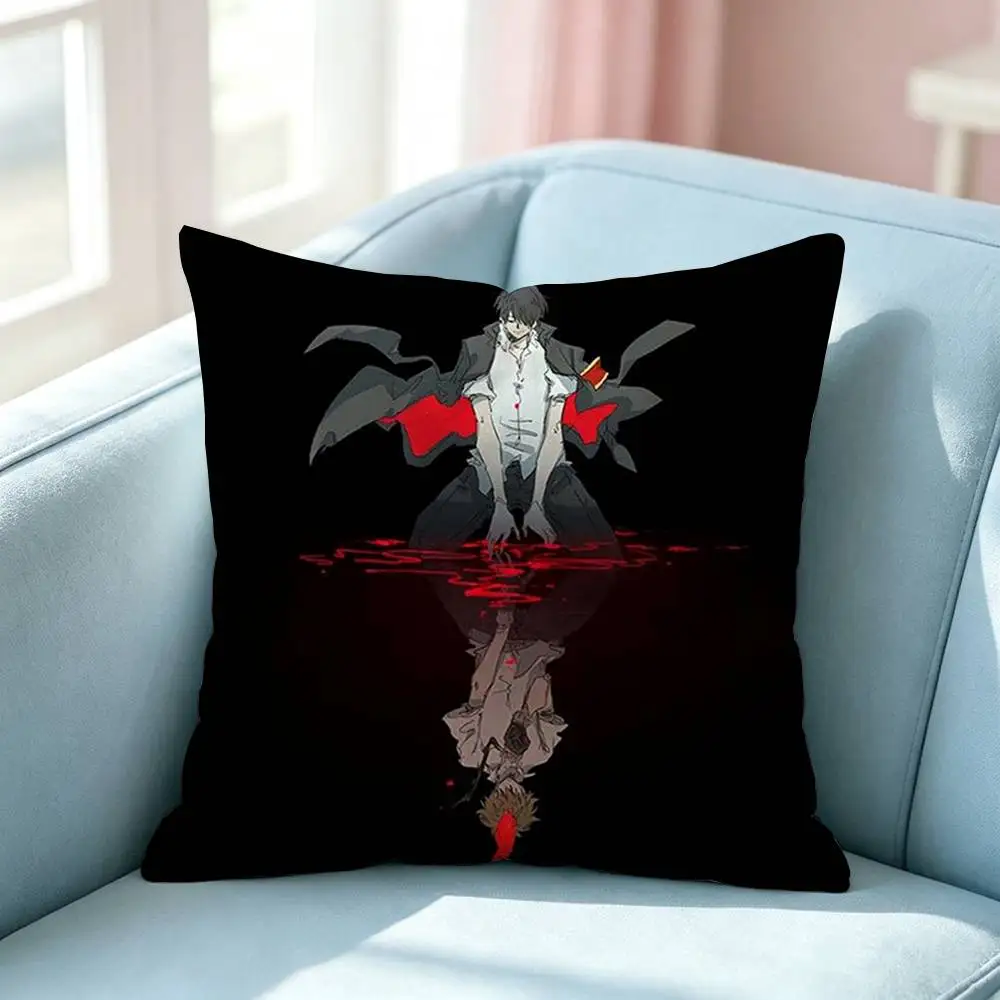 Cool Japan Anime Reborn Square Double-Sided printed Pillow Case Bedroom Bedside Pillow Sofa Cushion Cover