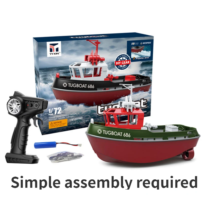 Mini Remote-controlled Tugboat Charging High-speed Boat Boat Electric Boy Children's Water Toy Boat Model