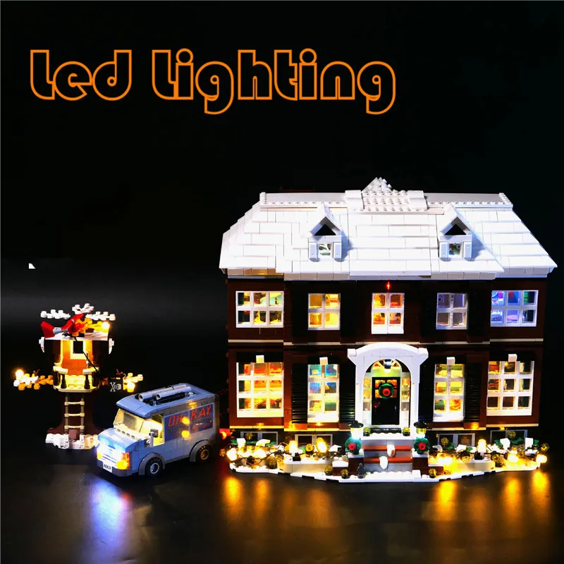 Led Lighting Kit For 21330 Kevin Home Alone House With Light Ideas Architecture Assemble DIY Toy Led Bricks (Only Led Light Kit)