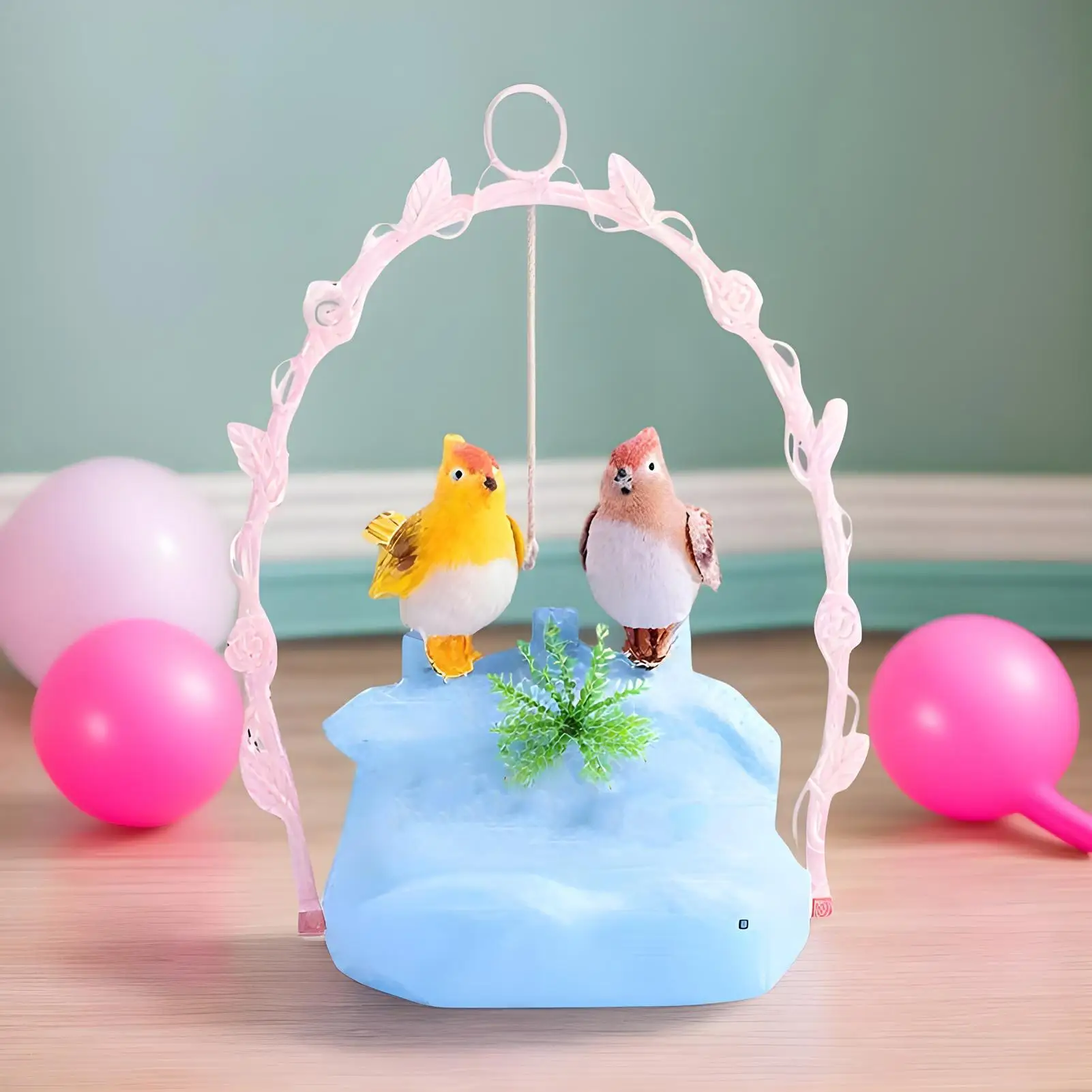 Speelgoedvogel Spraakgestuurde sensor Elektrisch vogelspeelgoed Schattig interactief dierenbeeldje voor peuter Buitenkamer Decor Feestartikelen