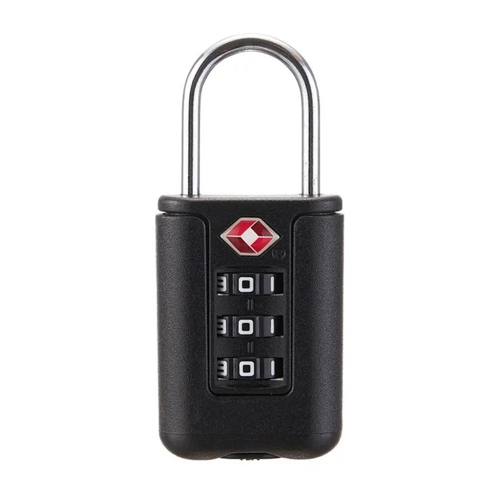 Creative Security Tool Travel TSA Customs Code Lock Luggage Password Lock 3 Digit Combination Lock Contrast Color Padlock