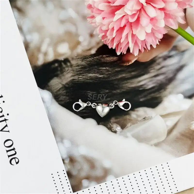 Jewelry Convenient Eye-catching Highly Versatile Magnetic Buckle Heart-shaped Trendy Top-rated Smooth Versatile Stylish