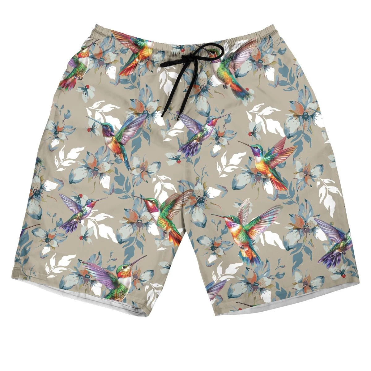 2025 Hummingbird Men's Swim Trunks Bird Lovers Mens Swim Trunks With Mesh Lining Swimwear Bathing Child Hawaiian Beach Shorts