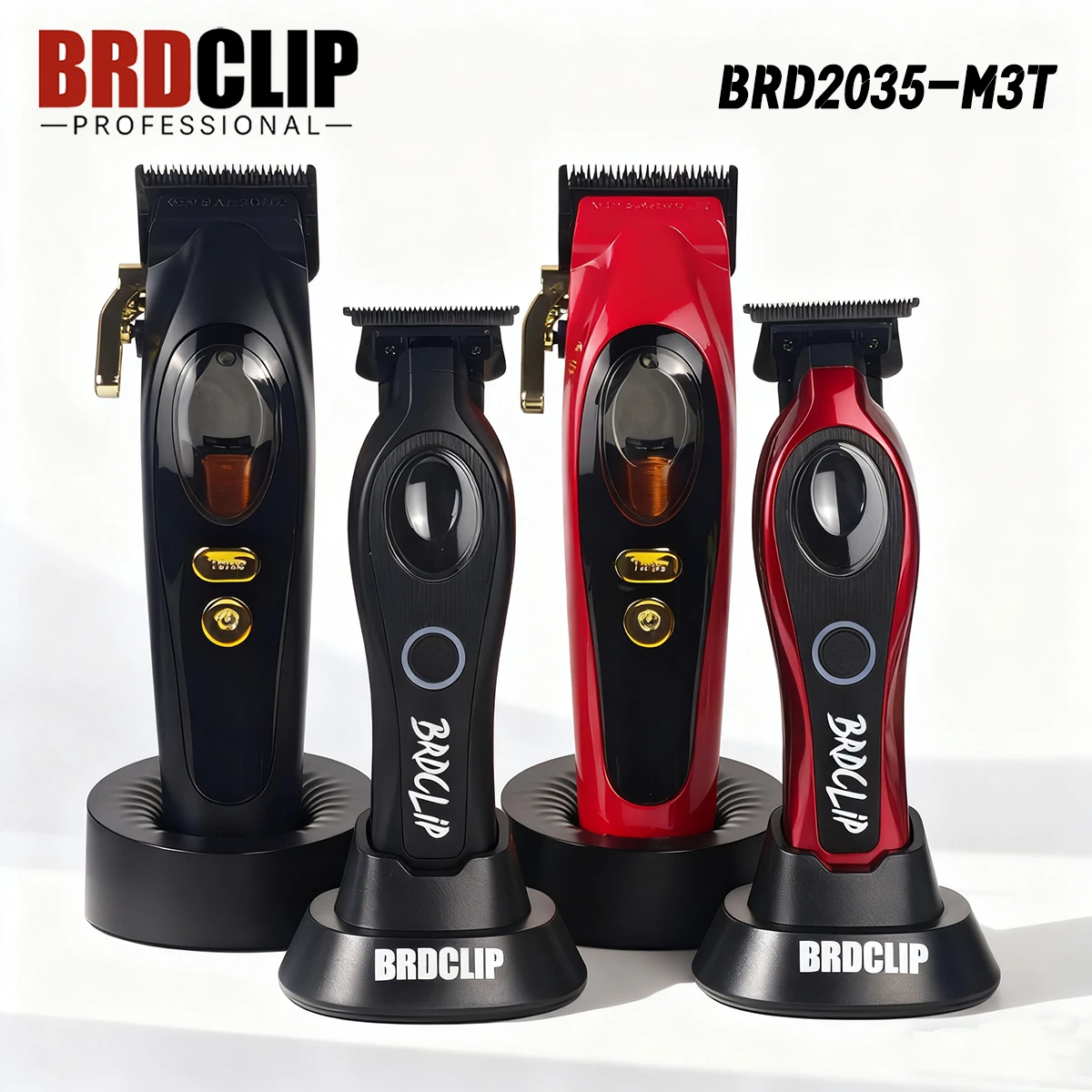BRDCLIP BRD2035 9900RPM مقص الشعر المهنية DLC تتلاشى شفرة محرك مغناطيسي آلة قاعدة شاحن الحلاق المتقلب 7200 دورة في الدقيقة M3T