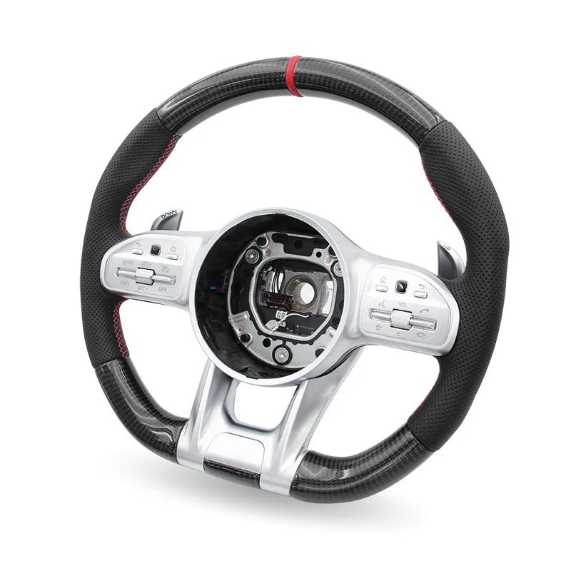 Sport Carbon Fiber Steering Wheel for Mercedes Benz AMG GLE W176 C63 W205 E300 E220 W213 CLS W219 W222 S500 W204 C300 W212 E250