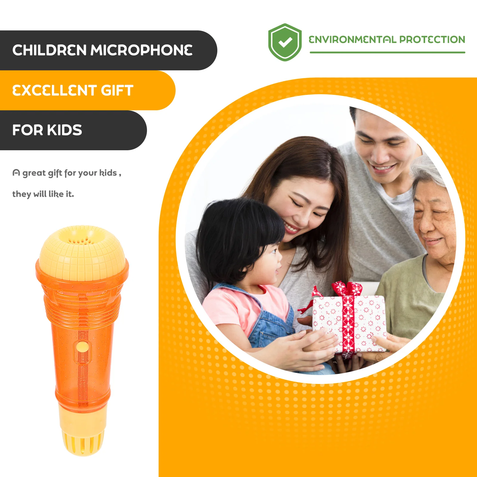 Echo Microphone Toy Musical No Sound Stimulating Children Education Plastic Children's Plaything