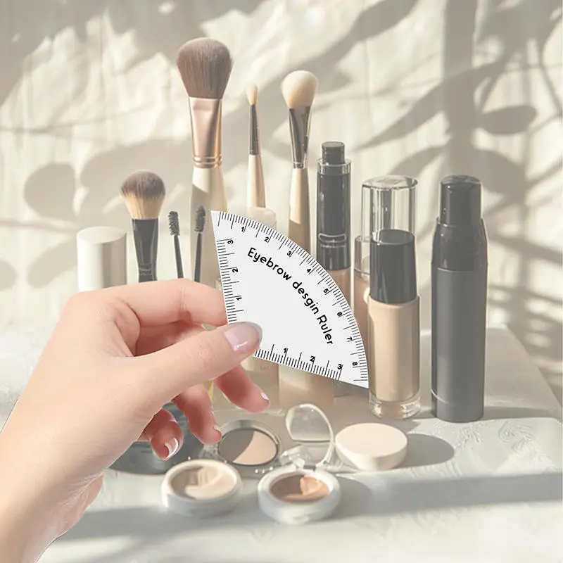 Linijka do brwi dla początkujących, szybkie rysowanie, mapowanie, modelowanie, linijka do makijażu permanentnego, przybory kosmetyczne