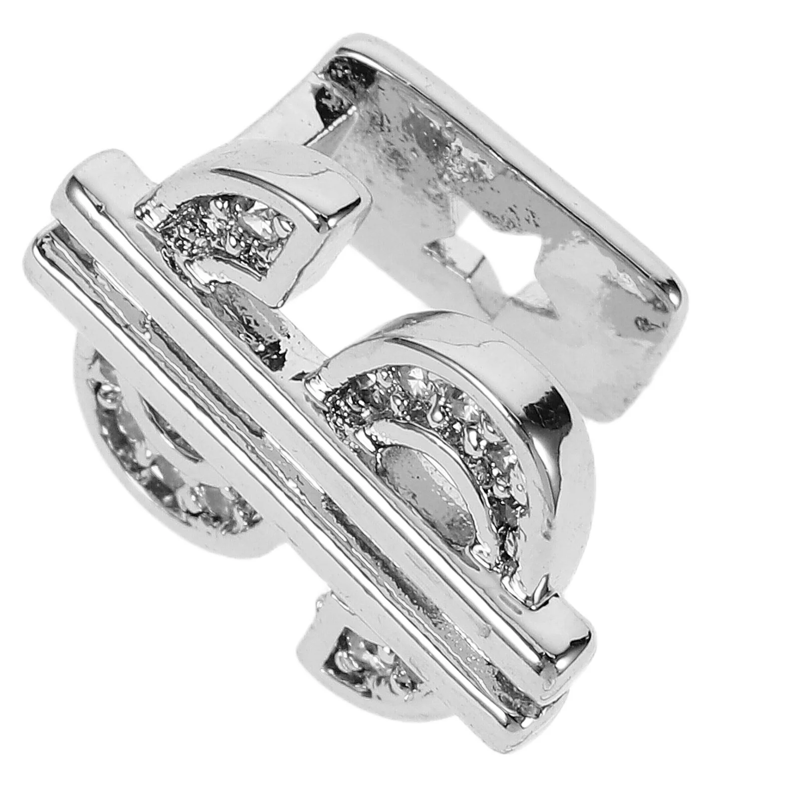 Enkele zilveren tanddop Hip Hop Clip op Fang Grill Casual Party Fake Teeth Charm Hip Hop Tooth Silver Teeth Caps