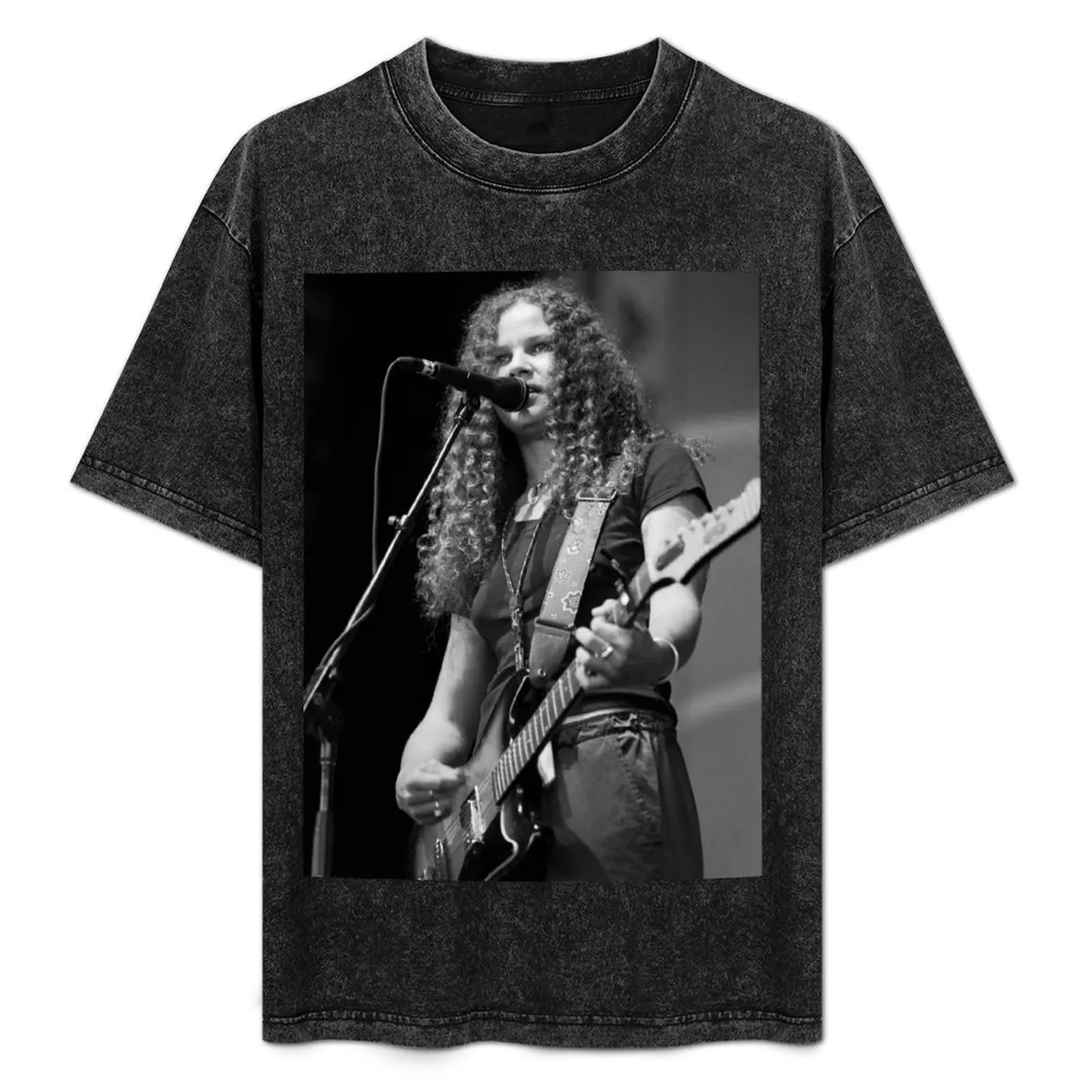 Alana Davis - BW Photograph T-Shirt vintage clothes funny meme t-shirts football t shirt Short sleeve tee men