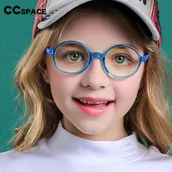 55246 Round Anti Blue Glasses Primary School Students Computer Mobile Phone Glasses for Children Protect Vision Anti Radiation