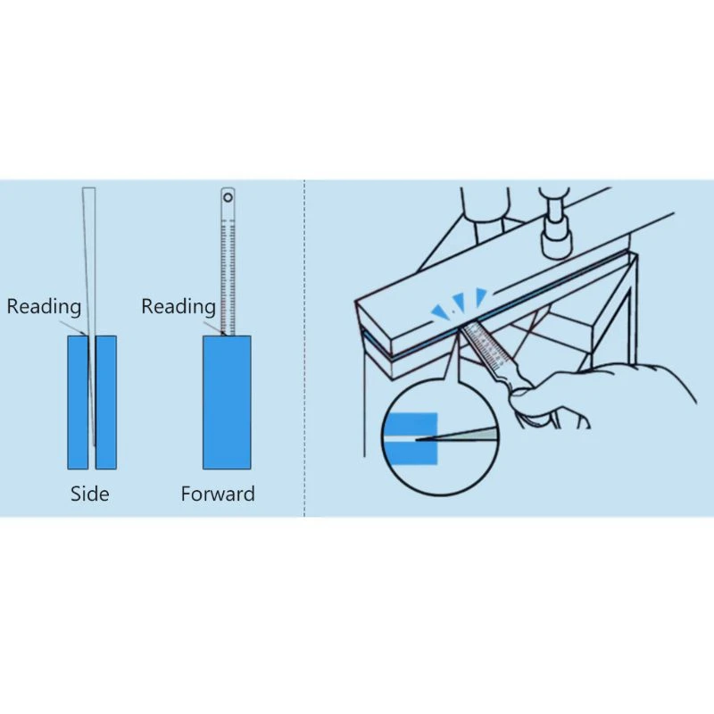 

Wedge Feeler Gauge Crack Flatness Layout Insert Wedge Gauge Welding Taper Measuring Tool Caliper