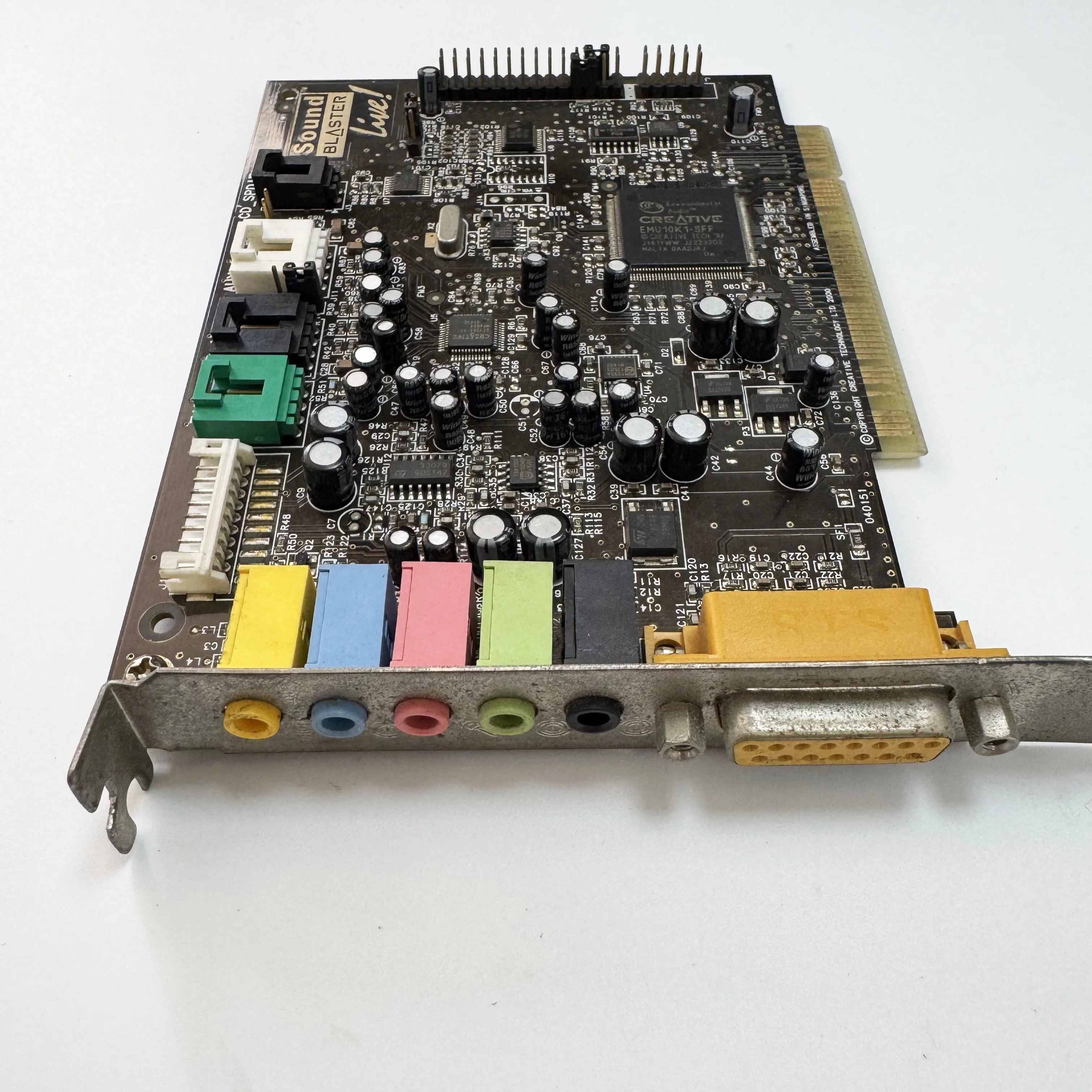 Original disassemble innovative EAX 1.0–2.0 4.1 Channel Sound Card CT4780 Signal-to-noise ratio 120dB